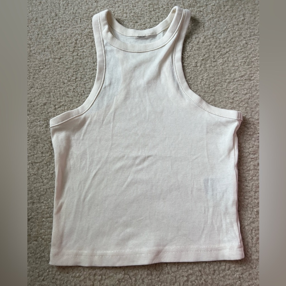 Off White Halter Tank